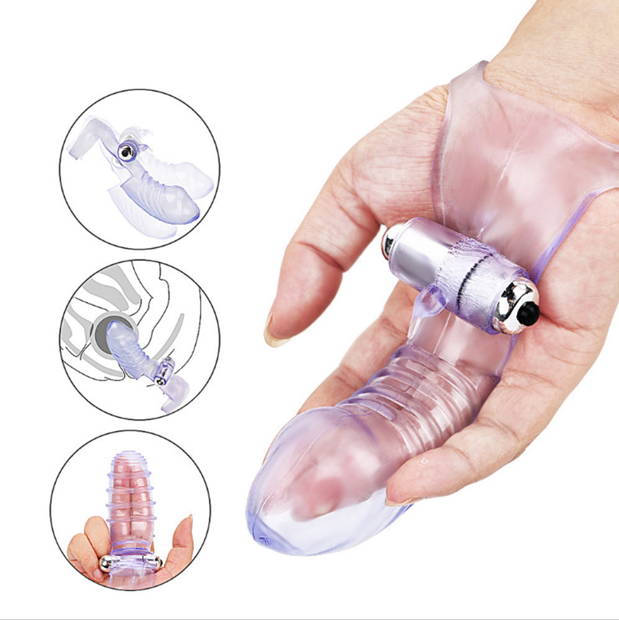Bao silicone đeo ngón tay có gân rung và dây đeo chống tuột