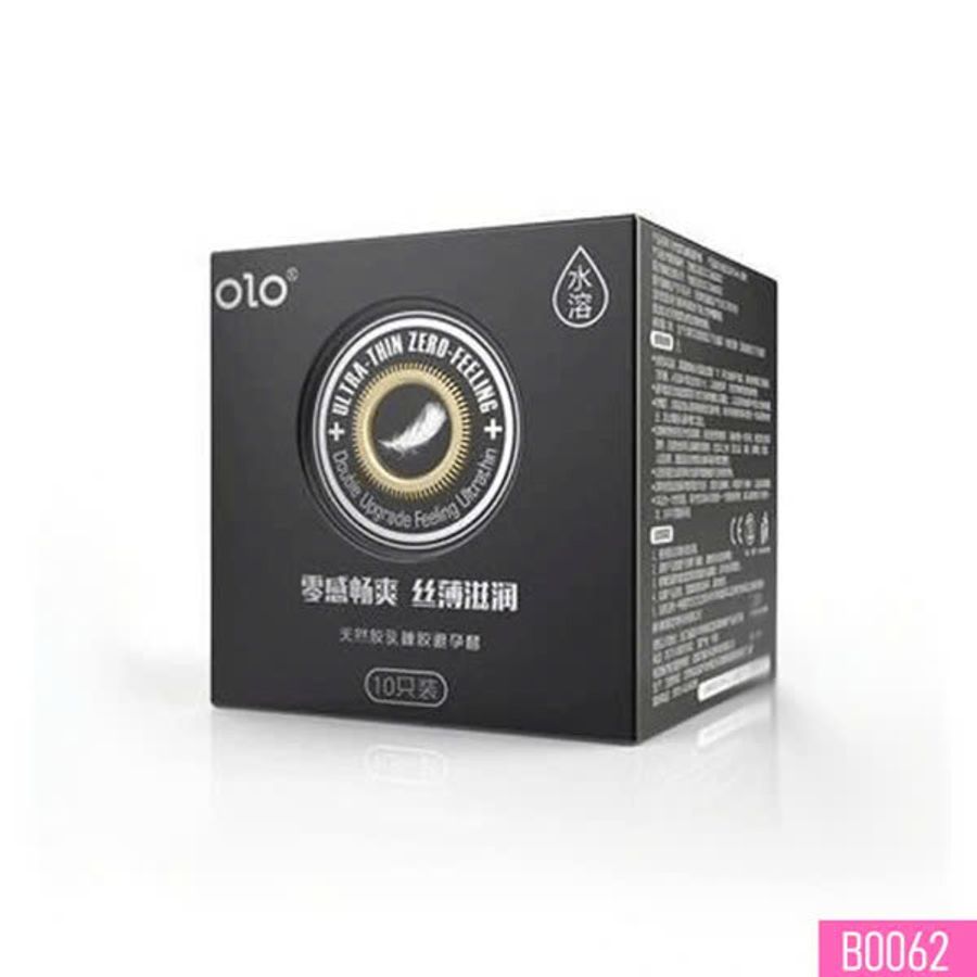 Bao cao su OLO Neo Ultrathin Zero Feeling siêu mỏng hương vani Hộp 10 cái