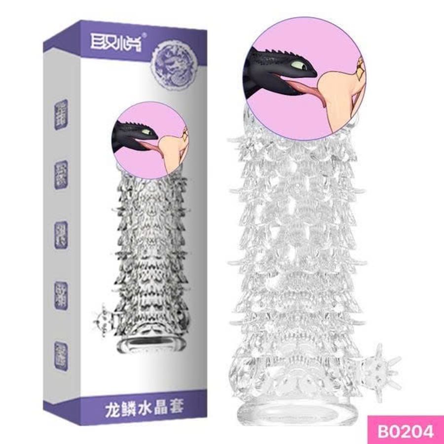 Bao cao su Aichao dài 14 cm đầu trơn thân vân vảy rồng
