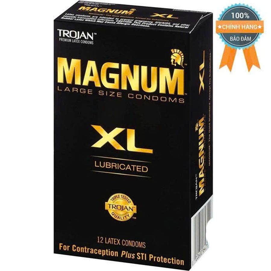 Bao Cao Su Trojan Magnum XL Large Size 60mm