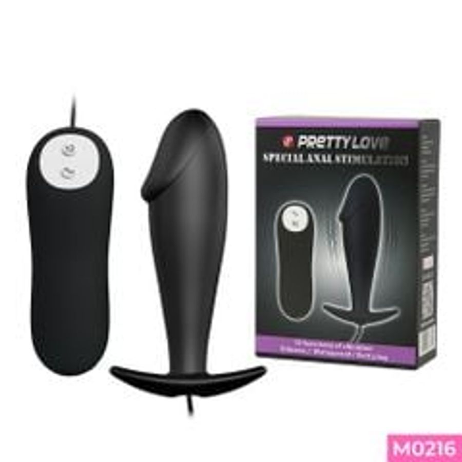 Trứng rung hậu môn Pretty Love đầu khấc 12 chế độ rung điều khiển từ xa dùng pin 335960