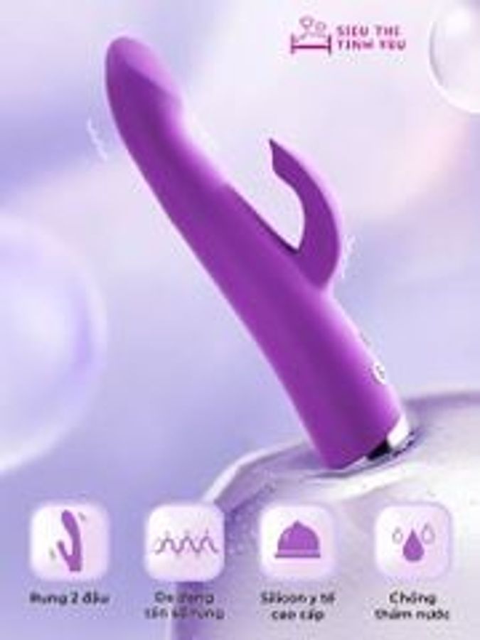 Dương vật giả Durex Dual-Head Vibrator- Pulsing 5 chế độ rung dùng pin 336104