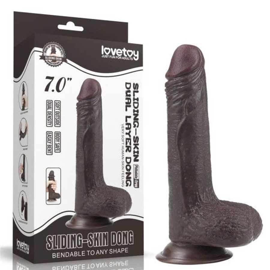  DƯƠNG VẬT LOVETOY DA ĐEN 7 IN