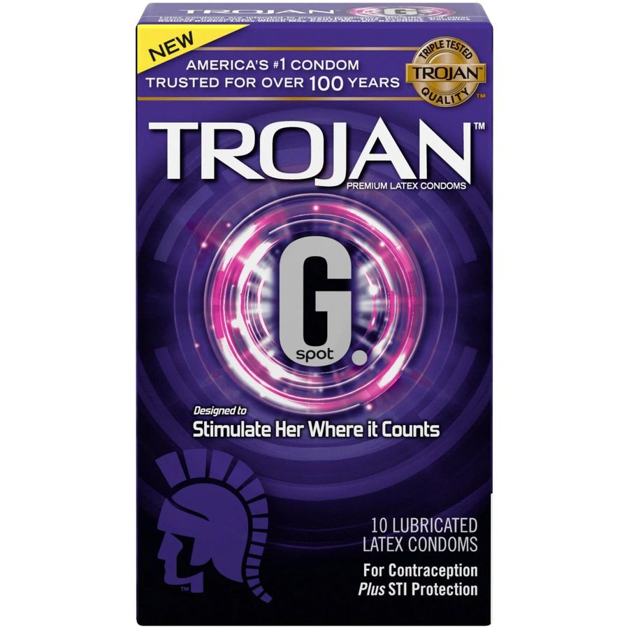 Bao cao su kích thích điểm G nữ Trojan G Spot | Hộp 12 cái