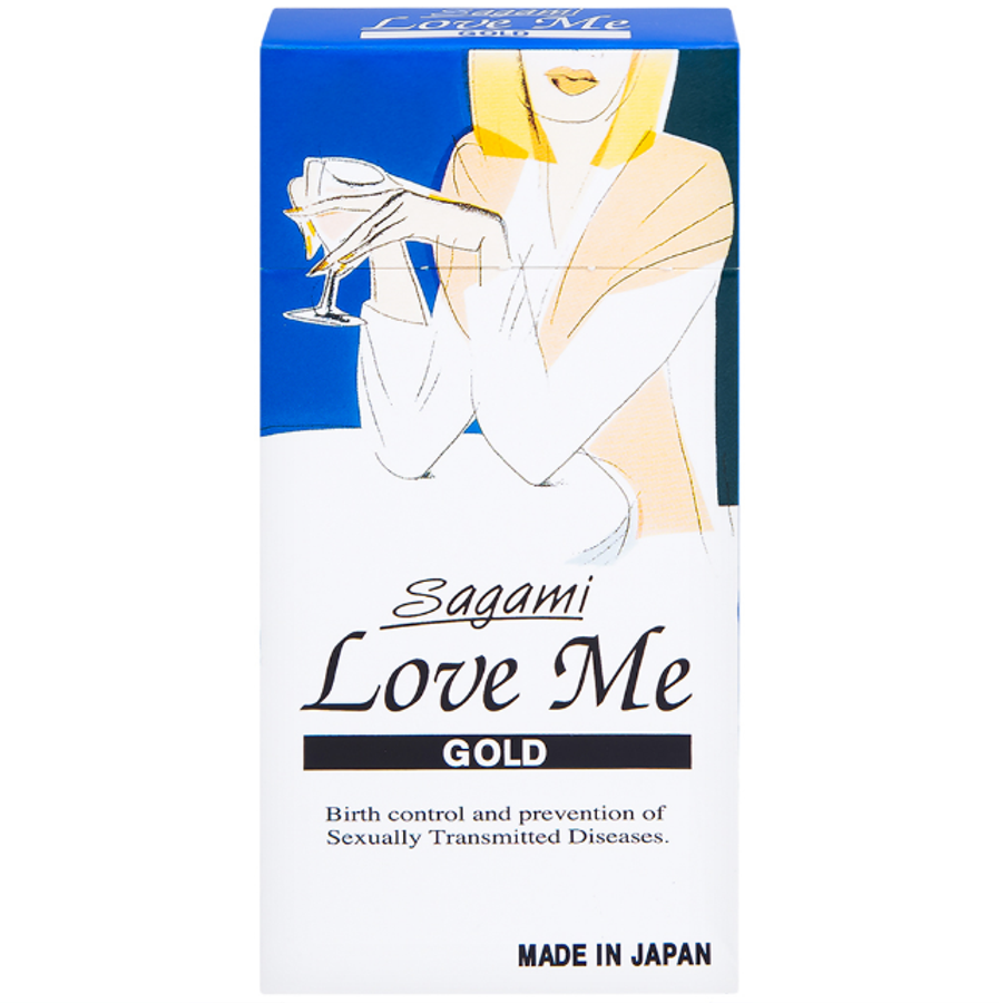 | Sagami Love Me Gold | Bao cao su cổ điển siêu mỏng | Nhật Bản | Hộp 10 Cái |