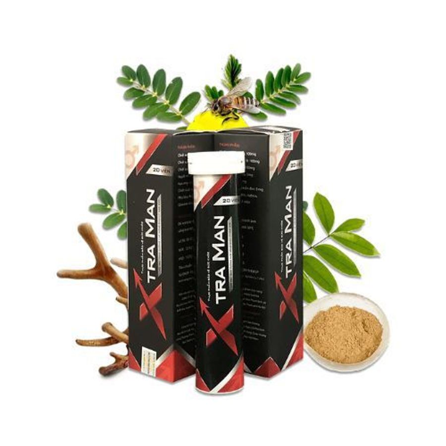 Sủi Sinh Lý Nam Xtraman Hộp 20 Viên