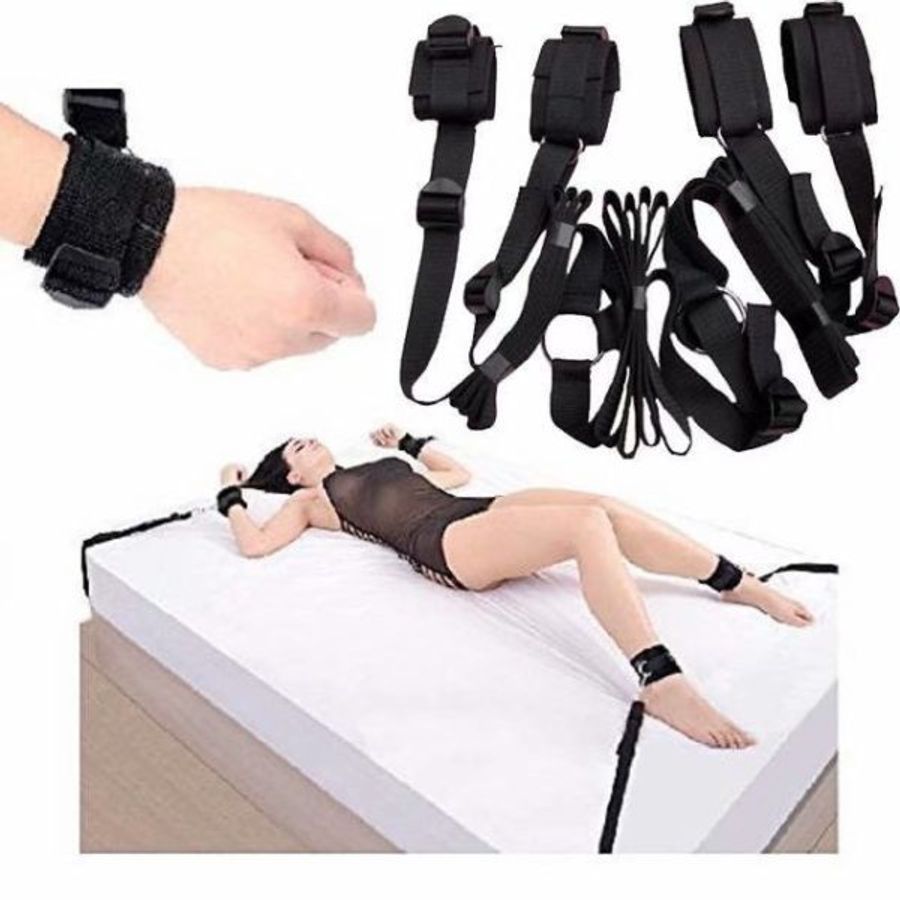 BỘ DÂY TRÓI TAY CHÂN Ở GIƯỜNG