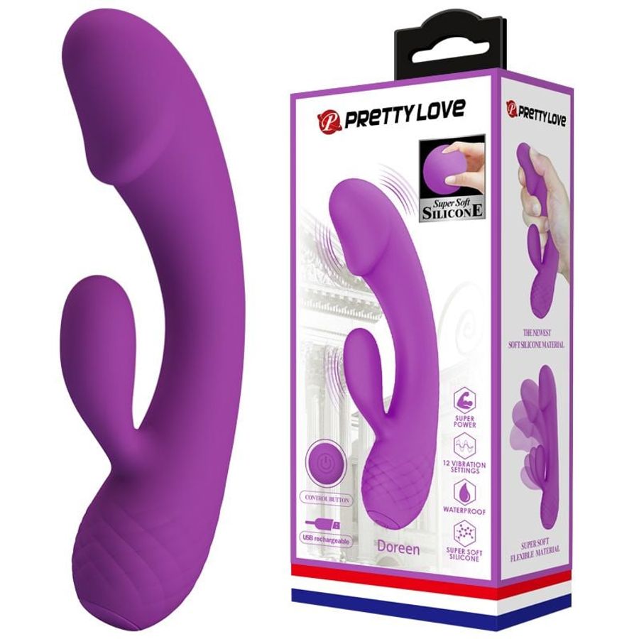 Dương vật silicone siêu mềm cao cấp có nhánh Pretty Love Doreennnn