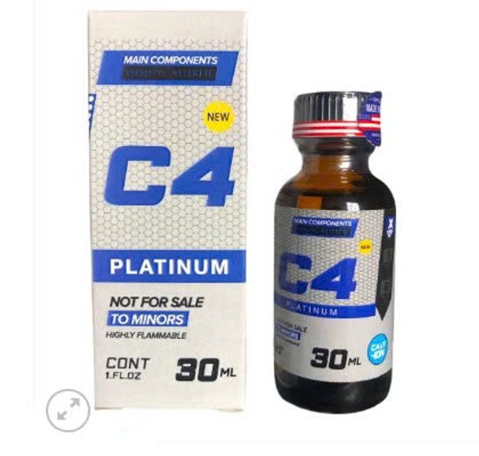 Popper C4 platinum 30ml hương thơm bạc hà cực mạnh Chính Hãng Nhập Khẩu Mỹ