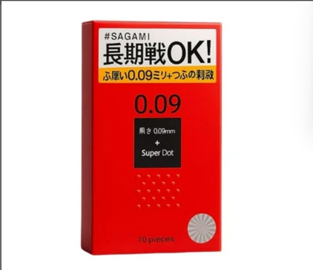 Bao Cao Su Sagami Super Dot 0.09 – Gai Toàn Thân Kích Thích Cực Mạnh Hàng Chính Hãng Nhật hộp 10 cái