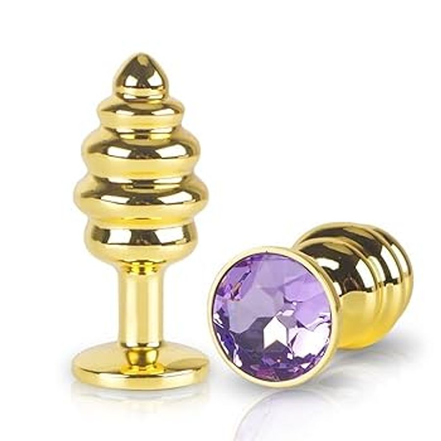 Phích cắm hậu môn inox mạ vàng cực chất