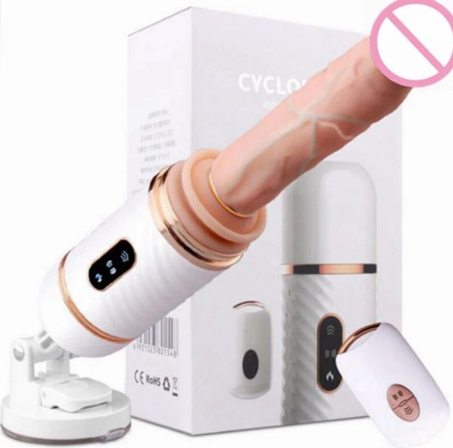 Máy thụt dương vật nhiều chế độ tạo nhiệt điều khiển từ xa Cyclone Fire Dibe
