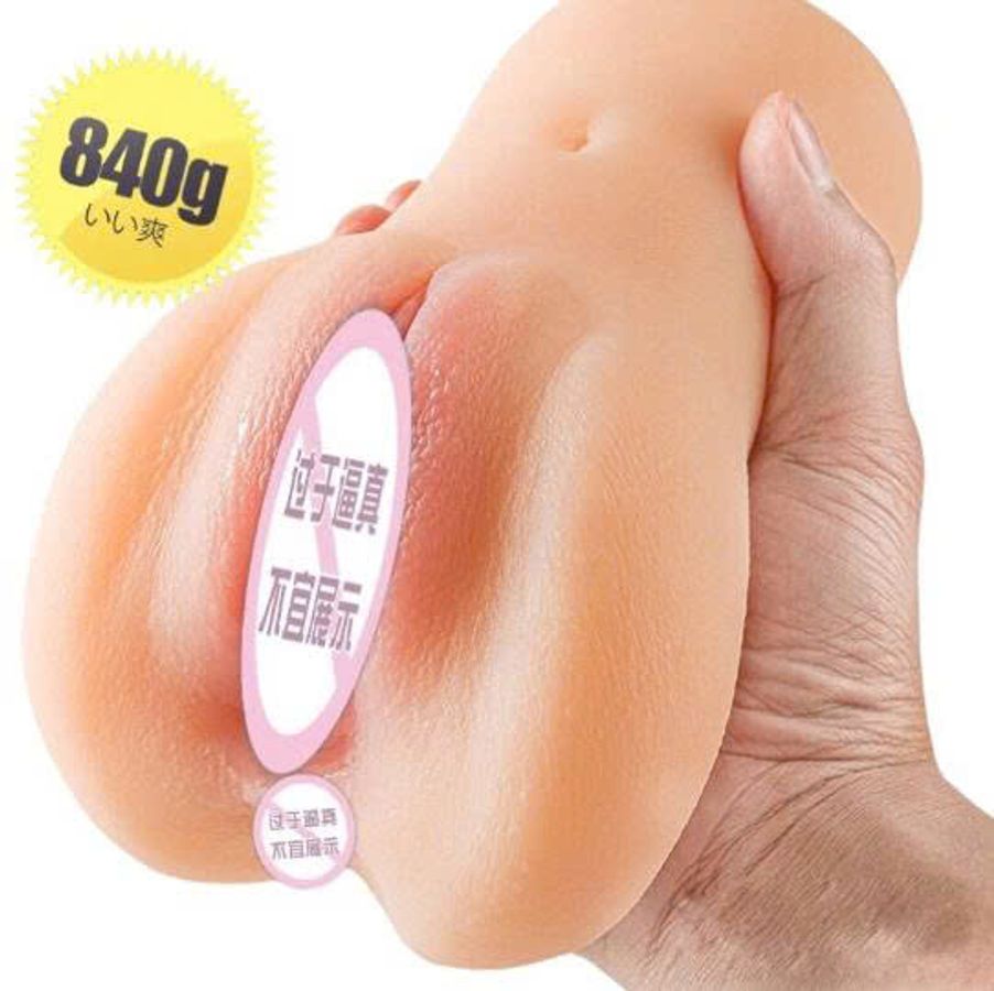 Âm đạo giả silicon nguyên khối trọng lượng 840 gram