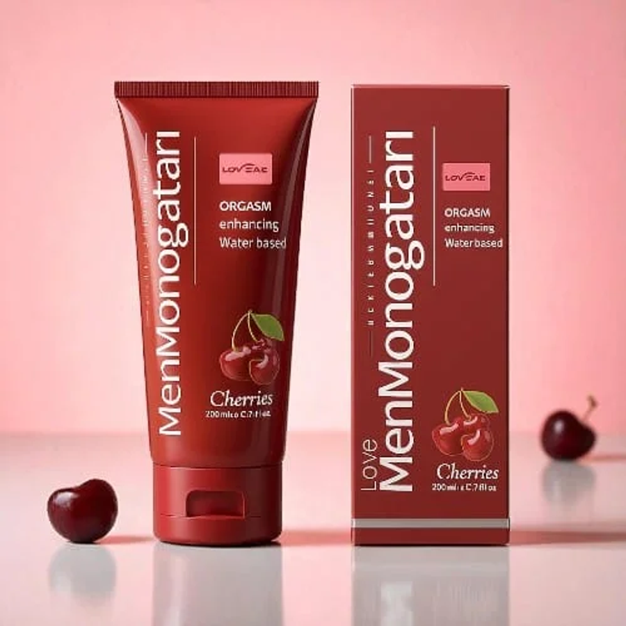 Gel Bôi Hương Cherry Ngọt Ngào MenMonogatari Dịu Nhẹ Tươi Mát 200ml