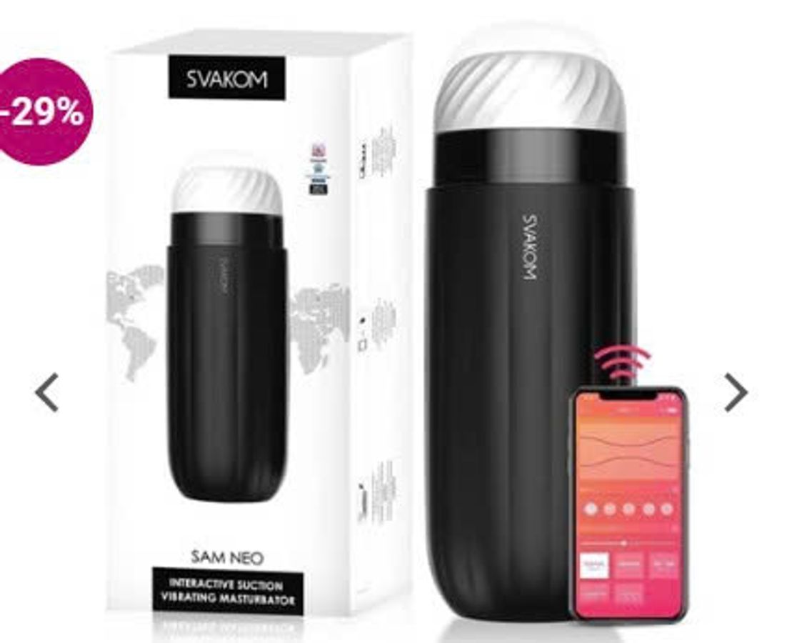 Máy Thủ Dâm Svakom Sam Neo Co Bóp Rung Hút Điều Khiển Qua App (ADM14)