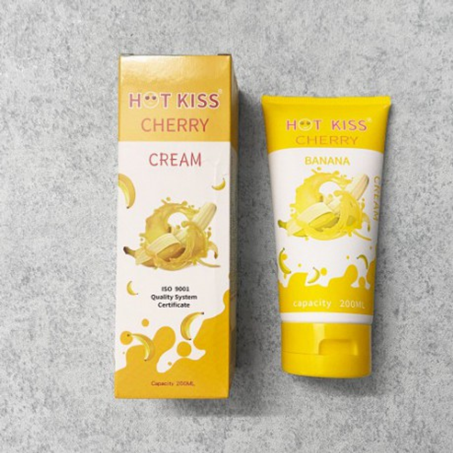 Gel bôi có hương Hot Kiss Hương Chuối chai lớn 200ml chính hãng nhật bản 
