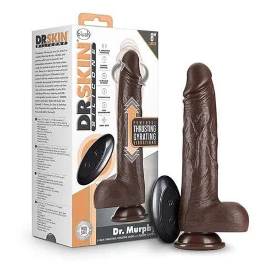 Dương Vật Dr. Murphy Socola Rung Thụt Ngoáy Có Remote – Hàng Mỹ Cực Xịn Chính Hãng 341035