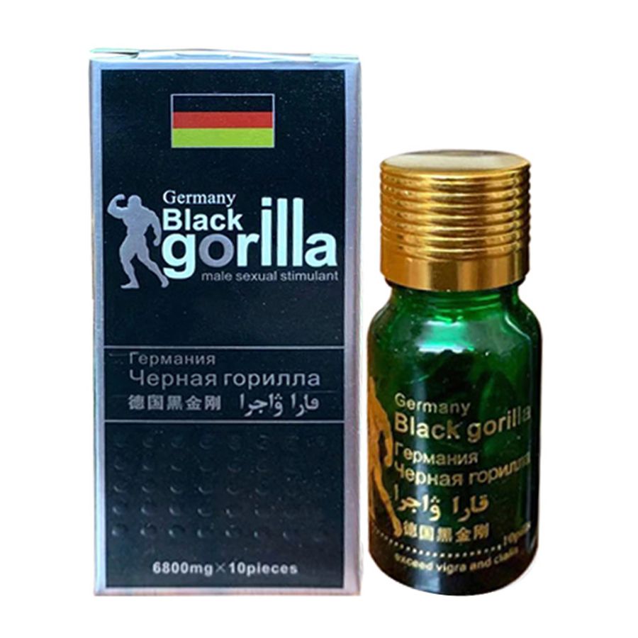 Viên Uống Hỗ Trợ Phái Mạnh Black Gorilla 6800mg - Lọ 10 Viên