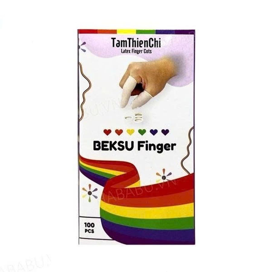 Bao cao su ngón tay Tâm Thiện Chí Beksu Finger hộp 100 chiếc chính hãng
