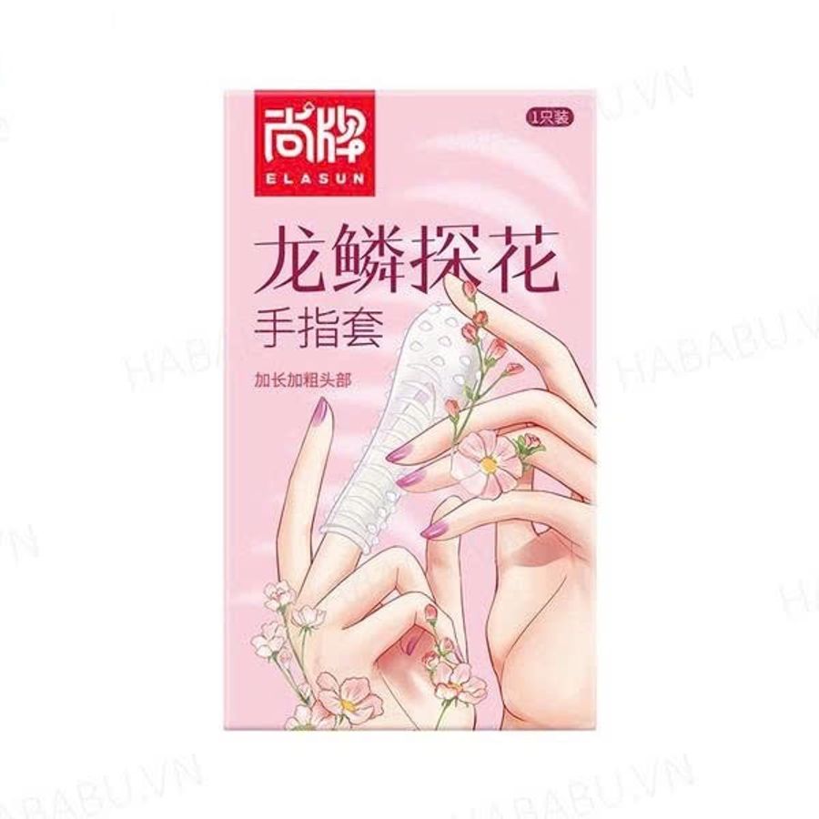 Bao cao su đôn ngón tay Elasun hồng 1 chiếc chính hãng