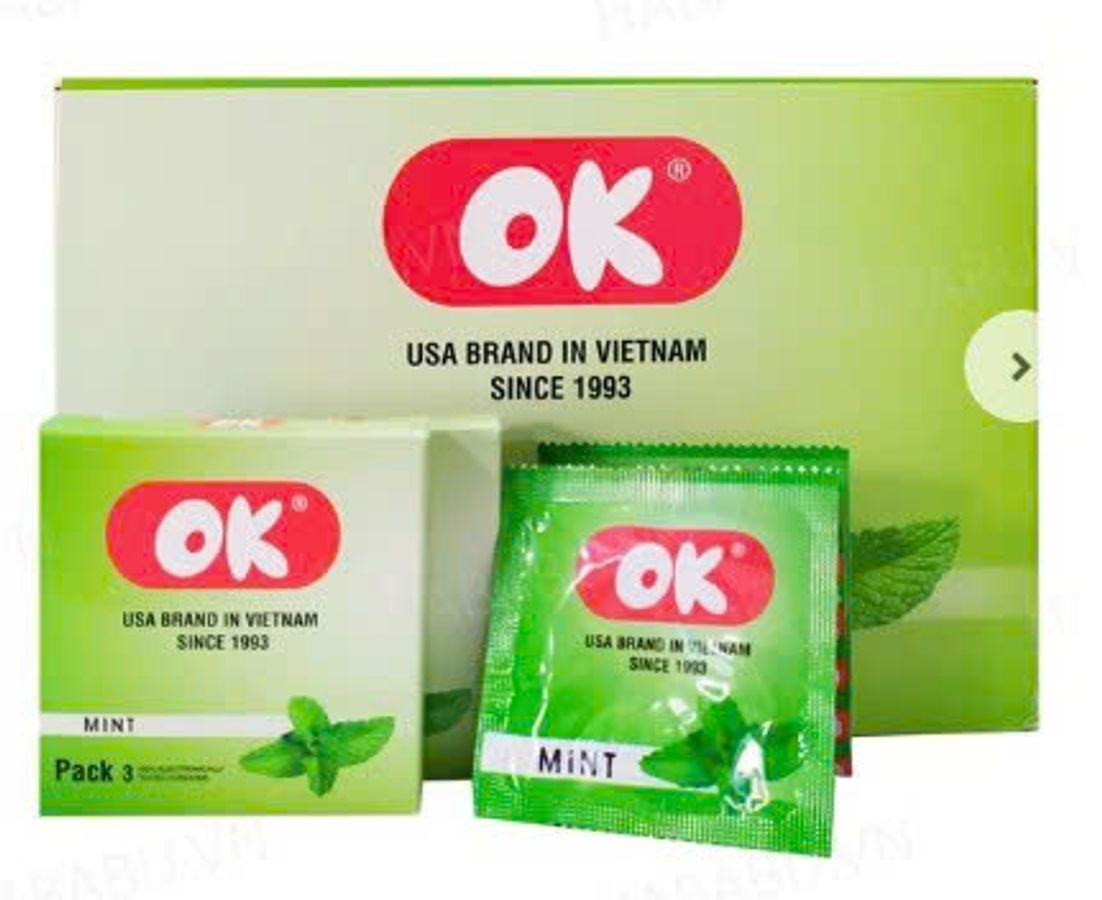 Bao cao su gia đình Ok Bạc Hà hộp 144 chiếc chính hãng