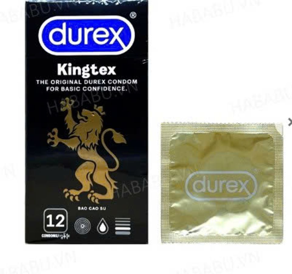 Bao cao su siêu mỏng Durex Kingtex hộp 12 chiếc chính hãng