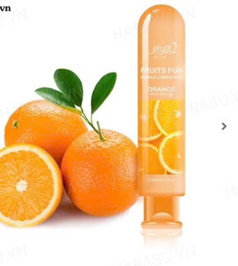 Gel tạo trơn Fruits Fun Orange chai 80ml chính hãng