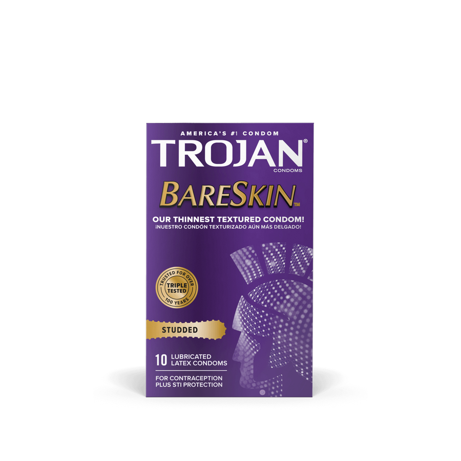 Bao Cao Su Trojan Gân Điểm Nổi™ BareSkin™ Studded Condoms