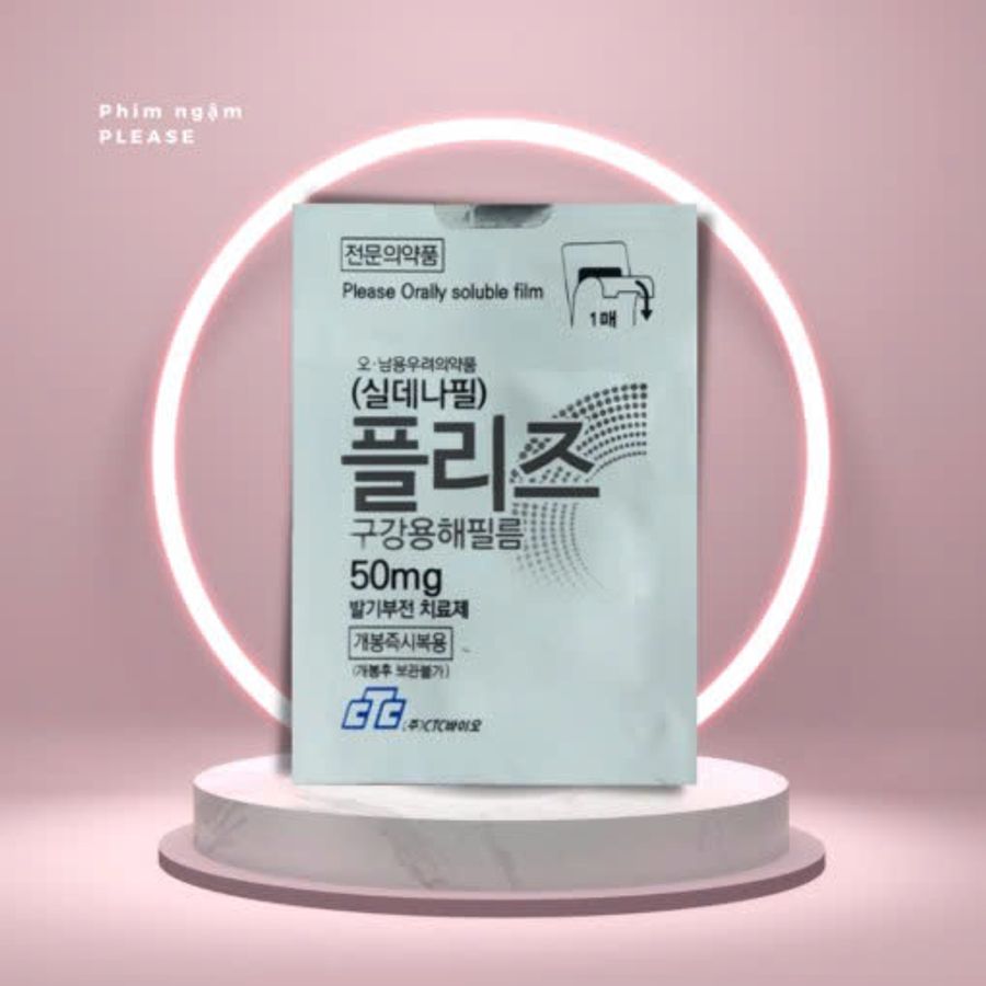 [ Che tên ] Tem ngậm hỗ trợ sinh lí phái mạnh Tem Ngậm Please Orally Soluble Film 50mg