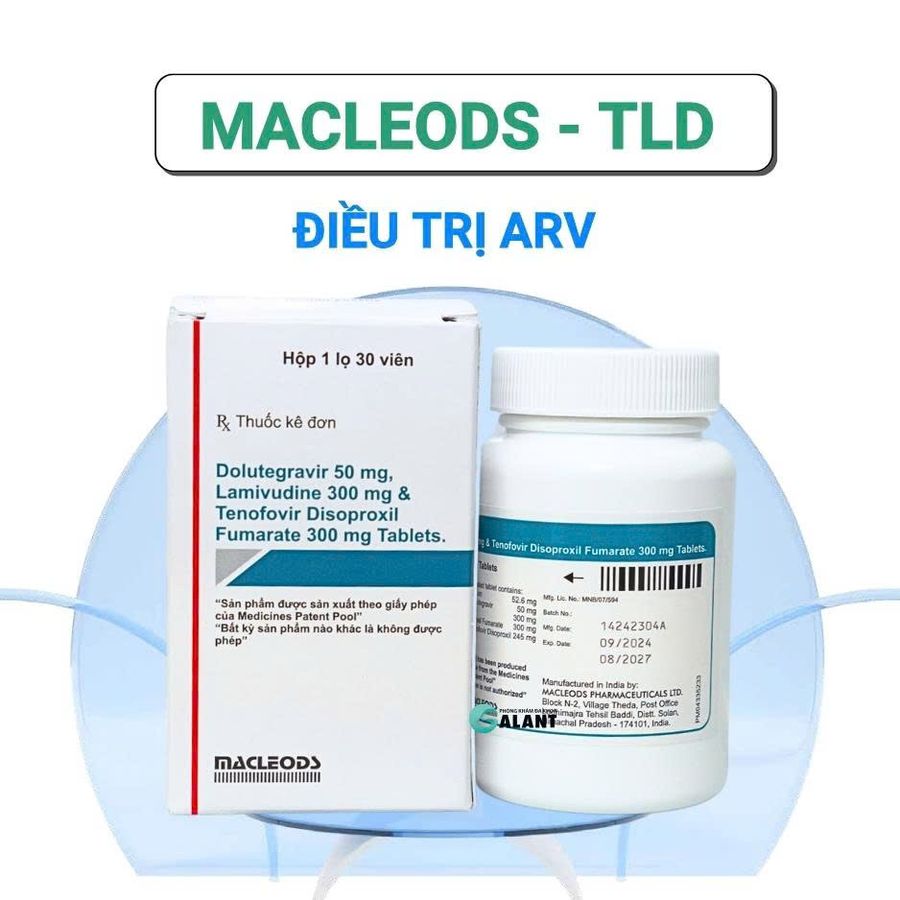 viên nén bao phim Macleods TLD 50/300/300 – 30 viên hộp 30 viên