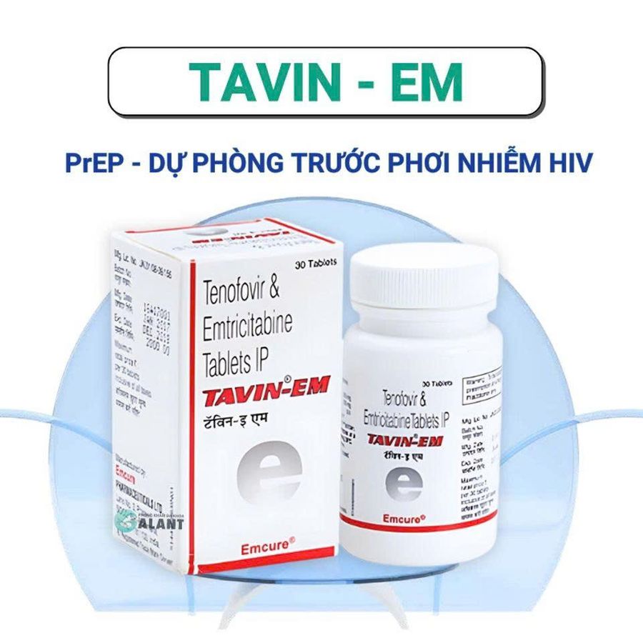 Viên uống PrEP TAVIN-EM dự phòng ngừa trước phơi nhiễm HIV bảo vệ bạn khỏi H.I.V khi Qh che tên sp