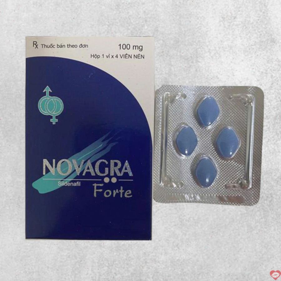 Viên uống hỗ trợ phái mạnh tăng bản lĩnh đàn ông Novagra Forte 100mg 4 Viên Ấn Độ chống xuất tinh sớm
