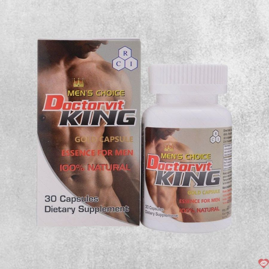 Viên uống hỗ trợ phái mạnh tăng bản lĩnh đàn ông tăng cường sinh lý nam Doctorvit King Chai 30 Viên