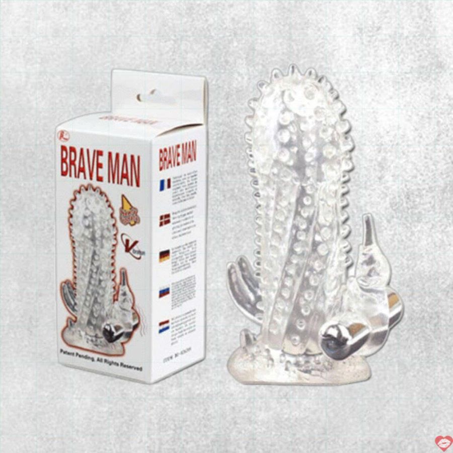 Bao cao su dôn dên kích thước lớn có rung Baile Braveman