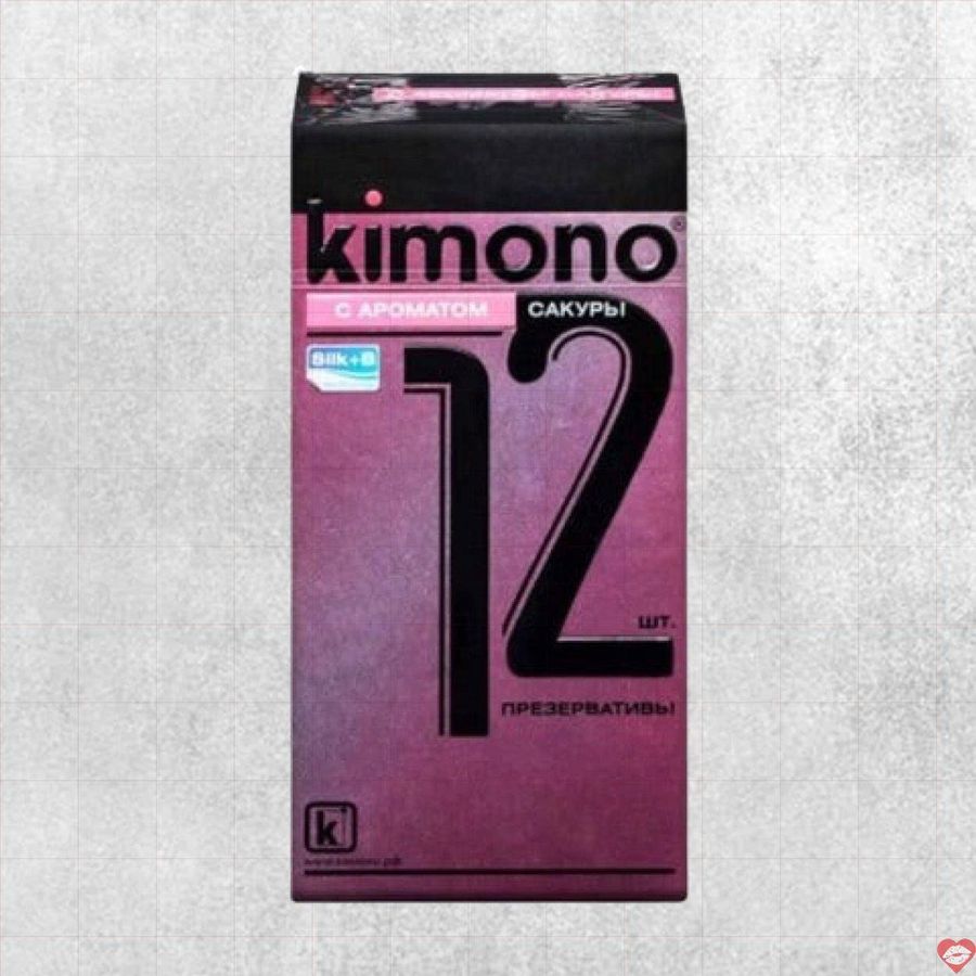 Bao cao su Kimono Hồng 0.03mm siêu mỏng hương anh đào hộp 12 cái chất lượng mềm mại