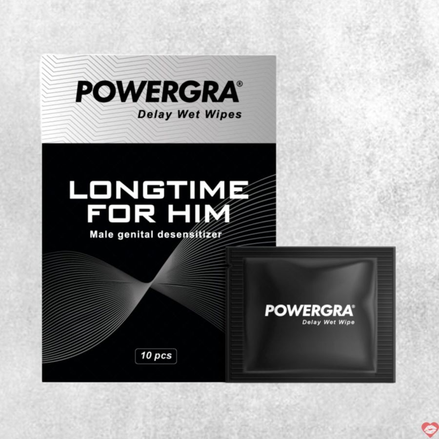 Khăn lau chống xuất tinh sớm Powergra Delay kéo dài thời gian hộp 10 348971