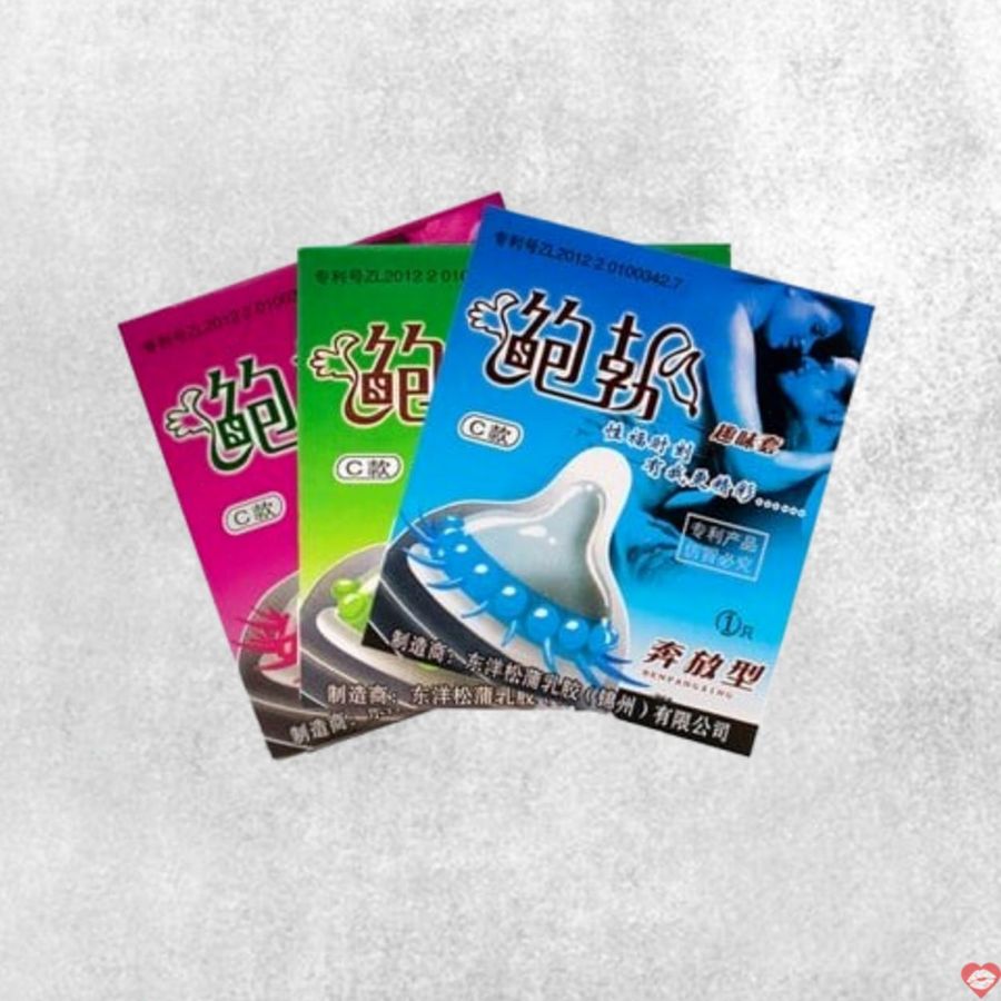 Bộ 3 hộp bao cao su Runbo gân gai lớn tăng khoái cảm an toàn 349237