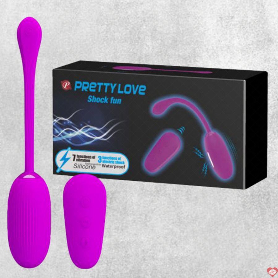 Trứng rung sốc điện Pretty Love Shock Fun không dây cao cấp điều khiển từ xa