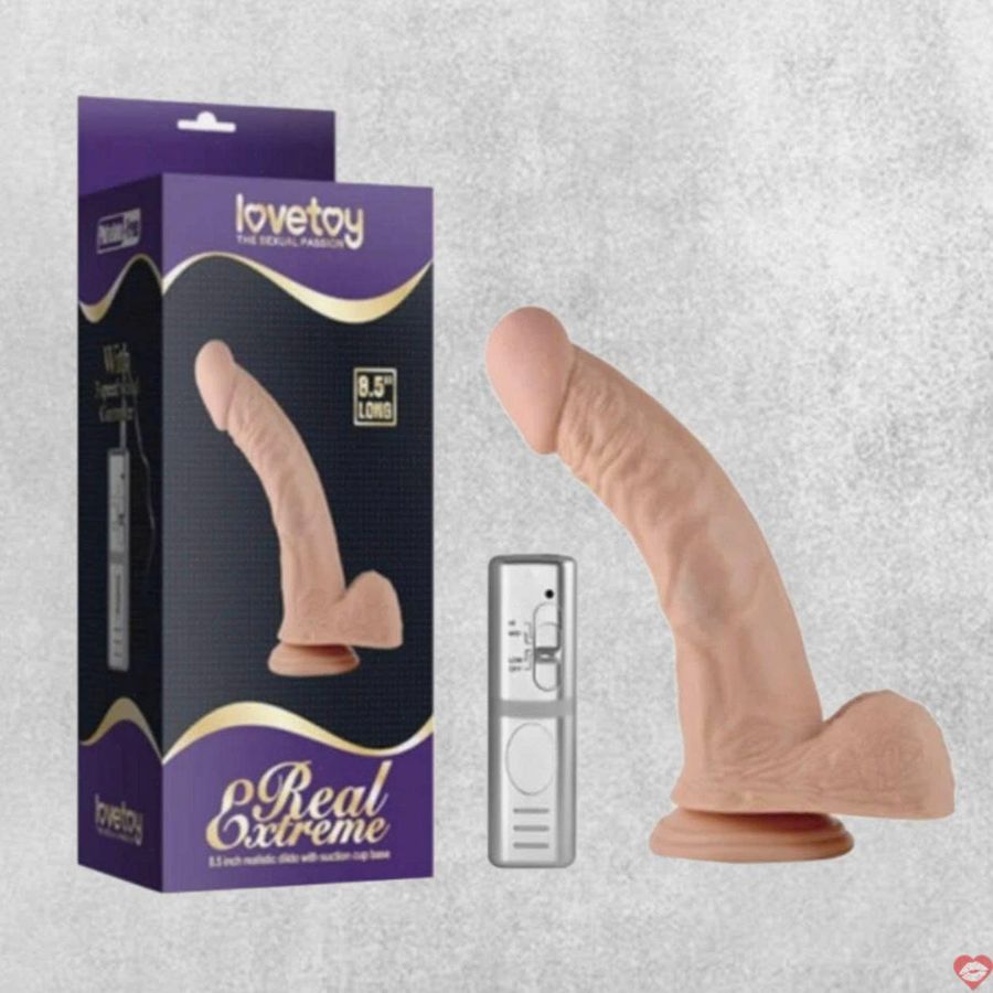 Dương vật giả Lovetoy 3 chế độ rung siêu mềm 21.5cm kích thích Chính Hãng