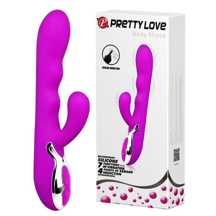 Dương Vật Giả Đa Năng Hỗ Trợ Tăng Khoái Cảm Nam Nữ Pretty Love Body Shock Chính Hãng