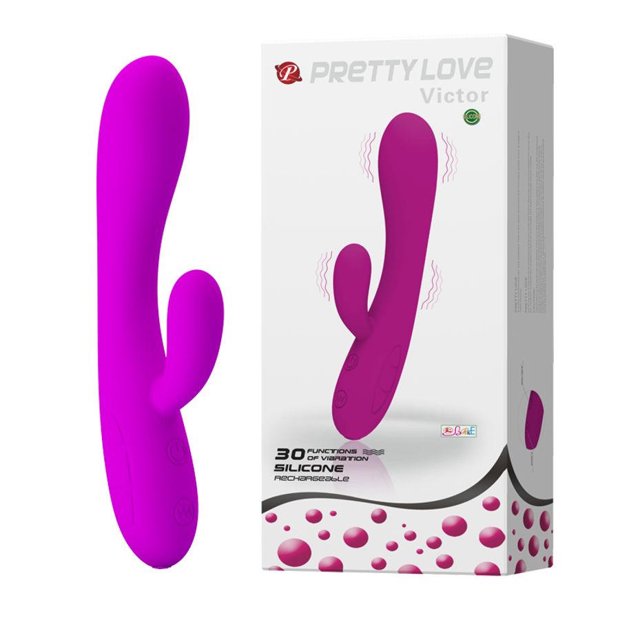 Máy Massage Hỗ Trợ Tăng Khoái Cảm Nam Nữ Rung Có Nhánh Pretty Love Victor Chính Hãng