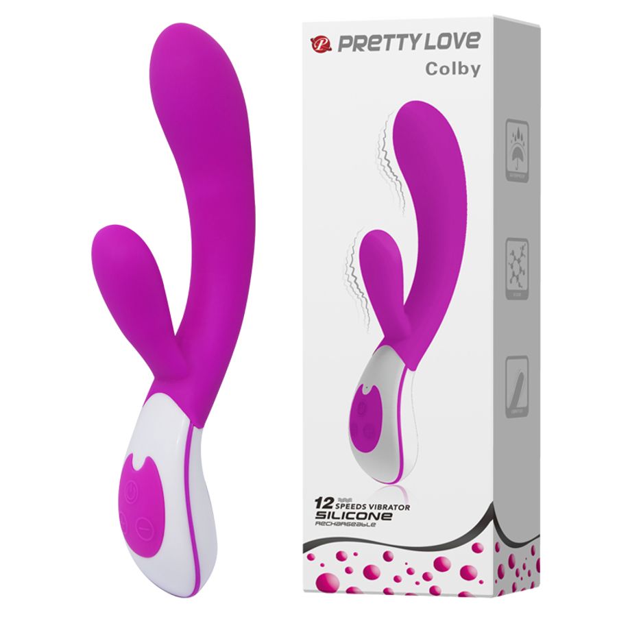 Máy Massage Hỗ Trợ Tăng Khoái Cảm Nam Nữ Rung Có Nhánh Tròn Pretty Love Colby Chính Hãng