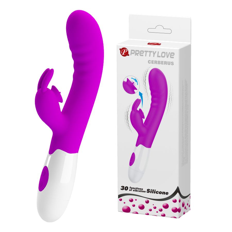 Máy Massage Hỗ Trợ Tăng Khoái Cảm Nam Nữ Rung Nhánh Có Liếm Pretty Love Cerberus Chính Hãng