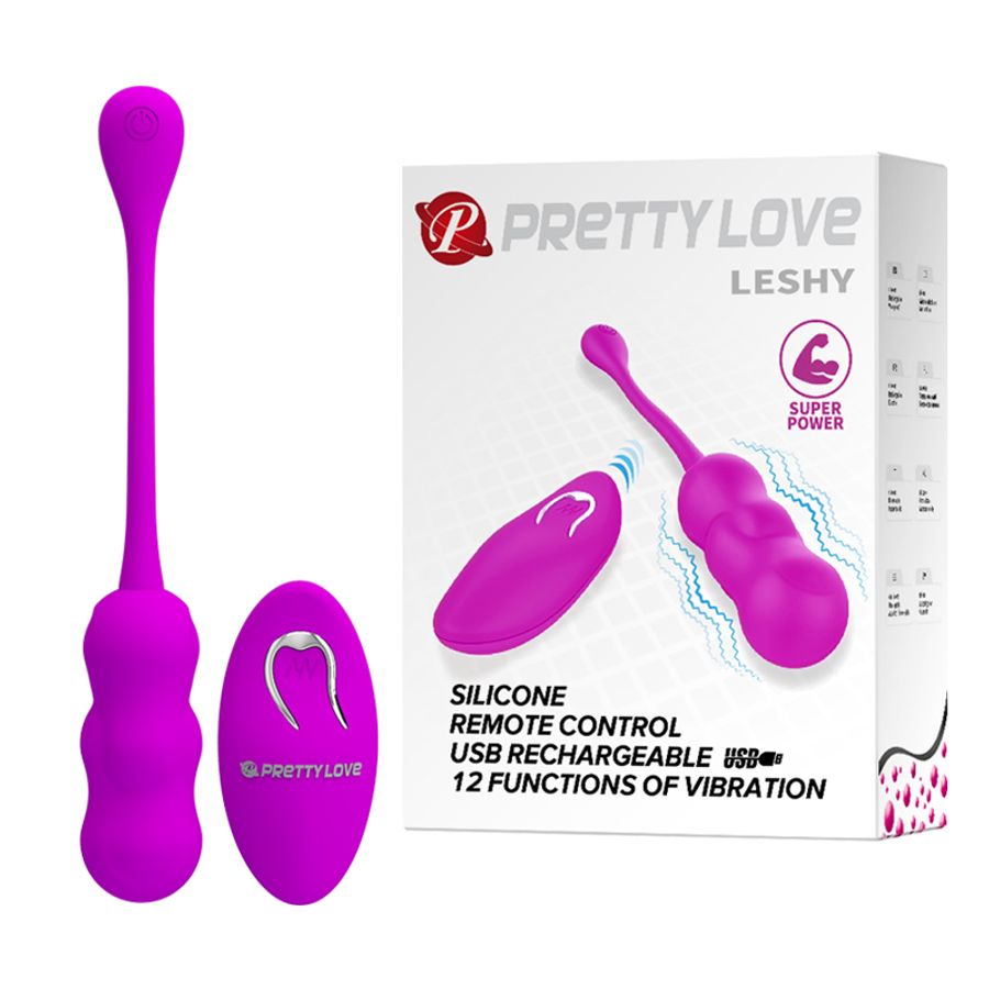 Trứng Rung Hỗ Trợ Tăng Khoái Cảm Nam Nữ Pretty Love Leshy Hồng Chính Hãng