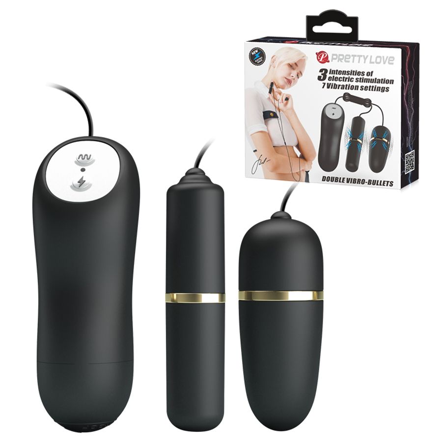 Trứng Rung Hỗ Trợ Tăng Khoái Cảm Nam Nữ Pretty Love Double Vibro-Bullets Chính Hãng