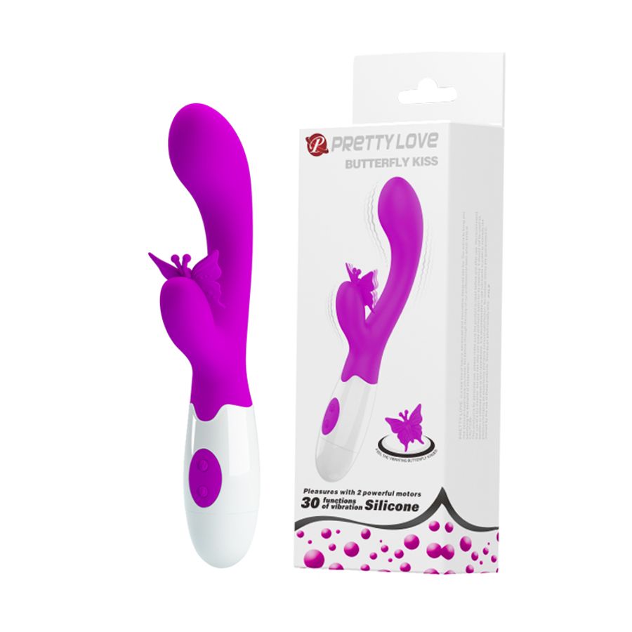 Máy Massage Hỗ Trợ Tăng Khoái Cảm Nam Nữ Rung Nhiều Chế Độ Pretty Love Butterfly kiss Chính Hãng