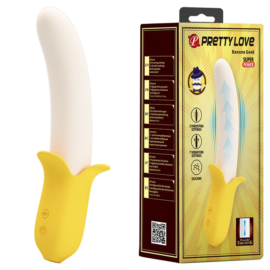 Máy Massage Hỗ Trợ Tăng Khoái Cảm Nam Nữ Pretty Love Banana Geek Chính Hãng