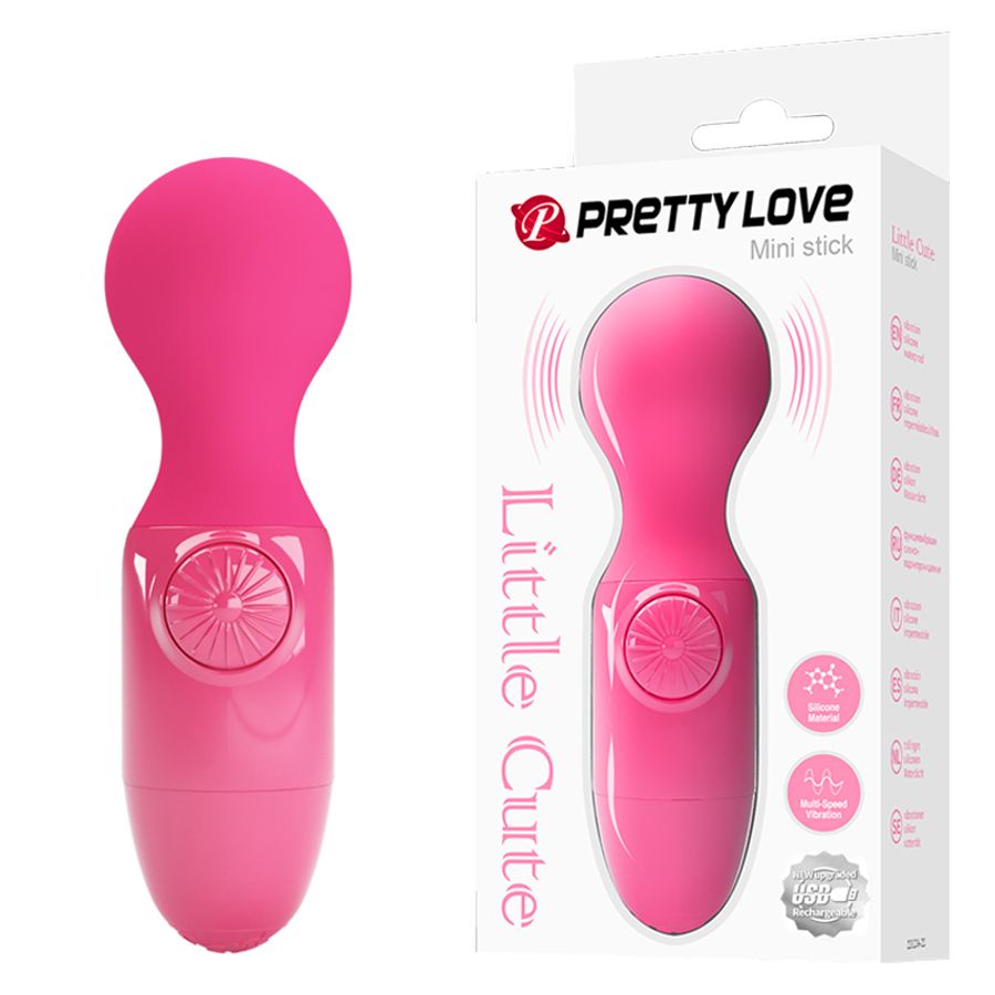 Trứng Rung Hỗ Trợ Tăng Khoái Cảm Nam Nữ Pretty Love Mini Stick Hồng Sen Chính Hãng