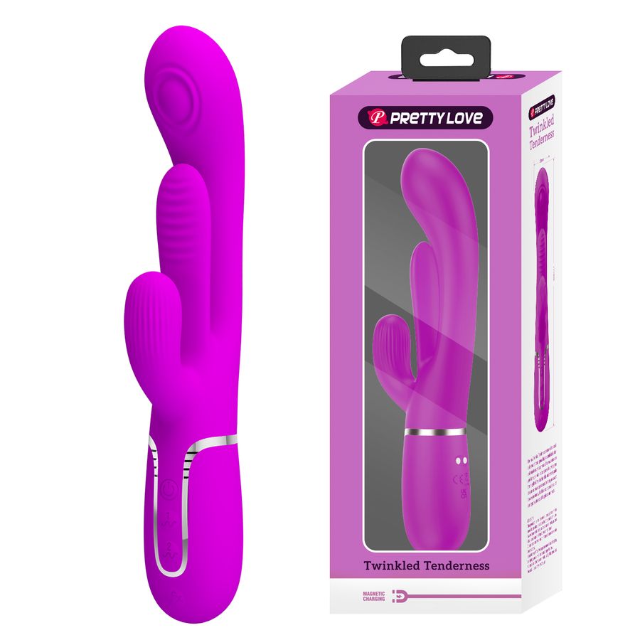 Que Rung Cầm Tay 3 Đầu Massage Pretty Love Twinkled Tenderness  Chính Hãng