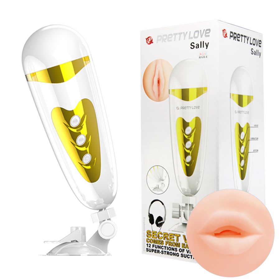 Máy Massage Hỗ Trợ Tăng Khoái Cảm Nam Nữ Âm Đạo Giả Rung Đa Năng Nhiều Chế Độ Pretty Love Sally Chính Hãng